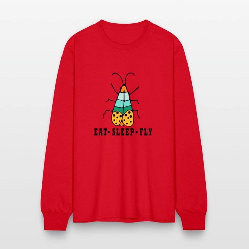 Eat sleep fly insects colorful design