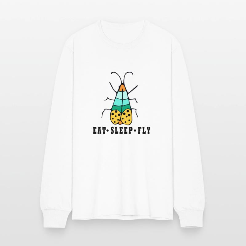 Eat sleep fly insects colorful design