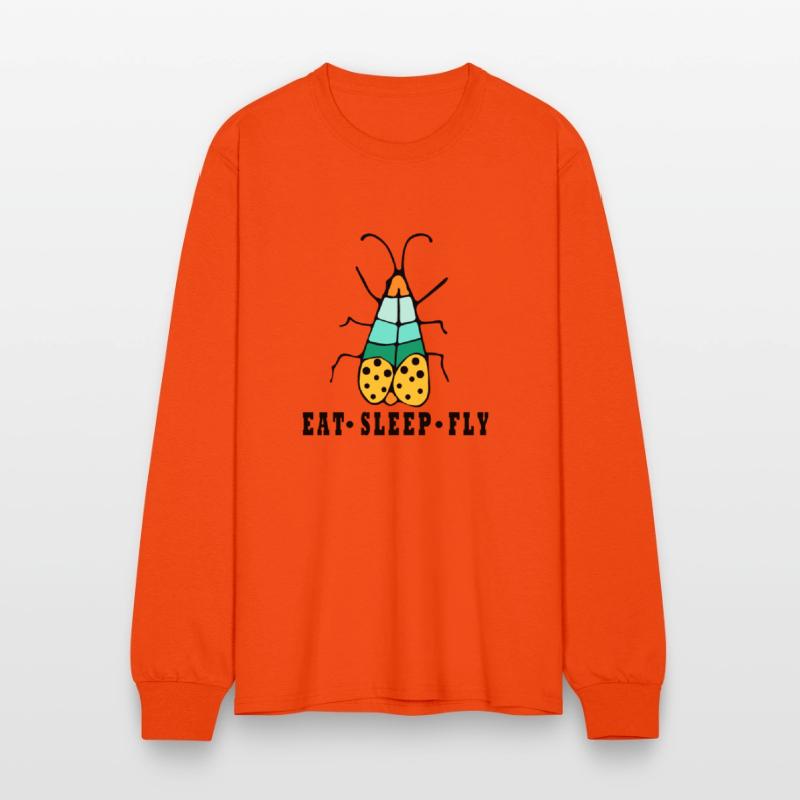 Eat sleep fly insects colorful design