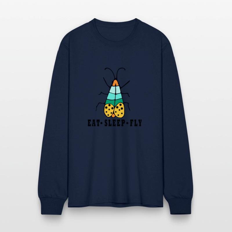 Eat sleep fly insects colorful design