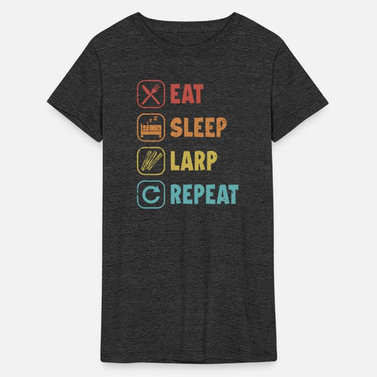 Eat Sleep LARP Repeat LARPing Armor Weapons