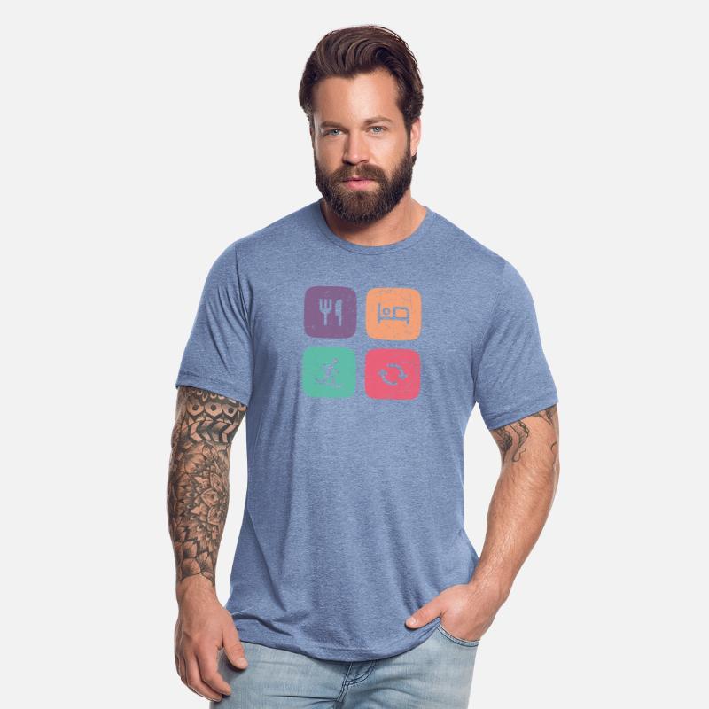 Eat Sleep Snowboarding Repeat Square Vintage