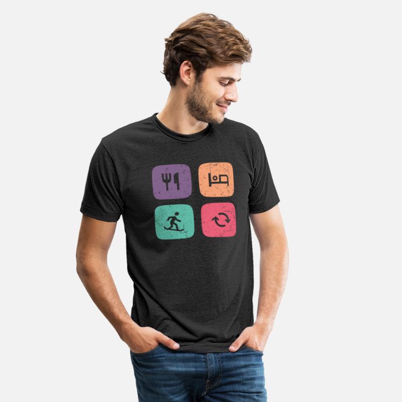 Eat Sleep Snowboarding Repeat Square Vintage