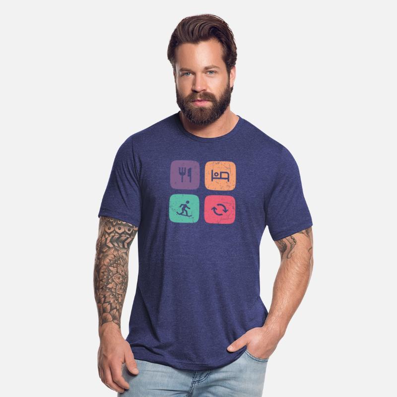 Eat Sleep Snowboarding Repeat Square Vintage