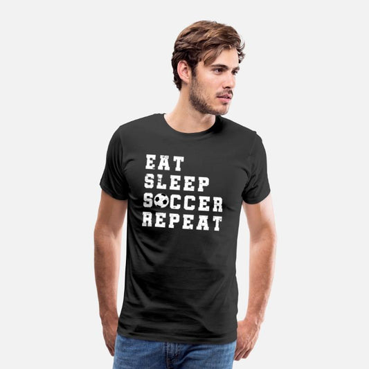 Eat Sleep Soccer Repeat Team Football Sport