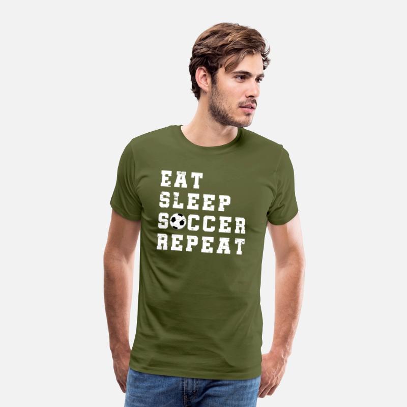 Eat Sleep Soccer Repeat Team Football Sport