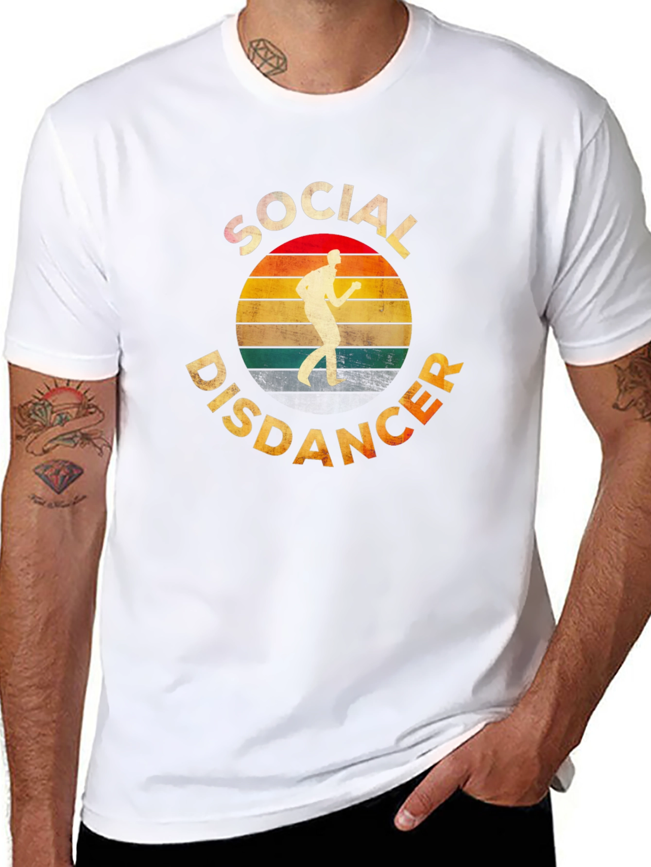 Social Distancer Retro T-Shirt