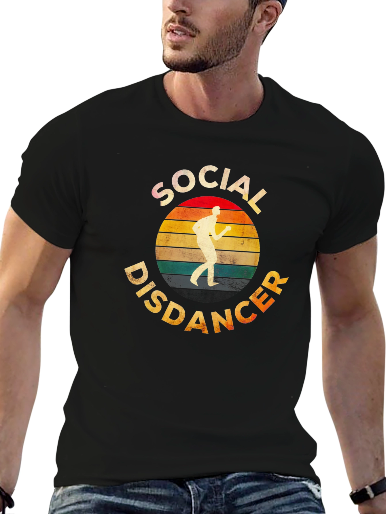 Social Distancer Retro T-Shirt