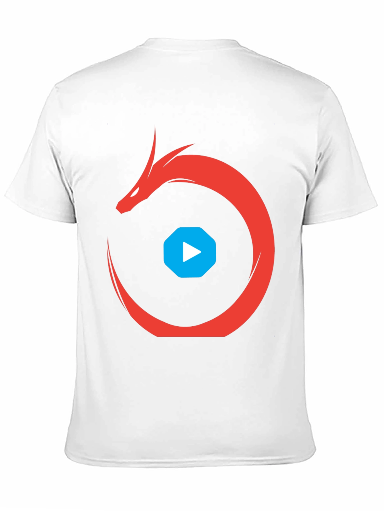 Dragon Play Button Black T-Shirt