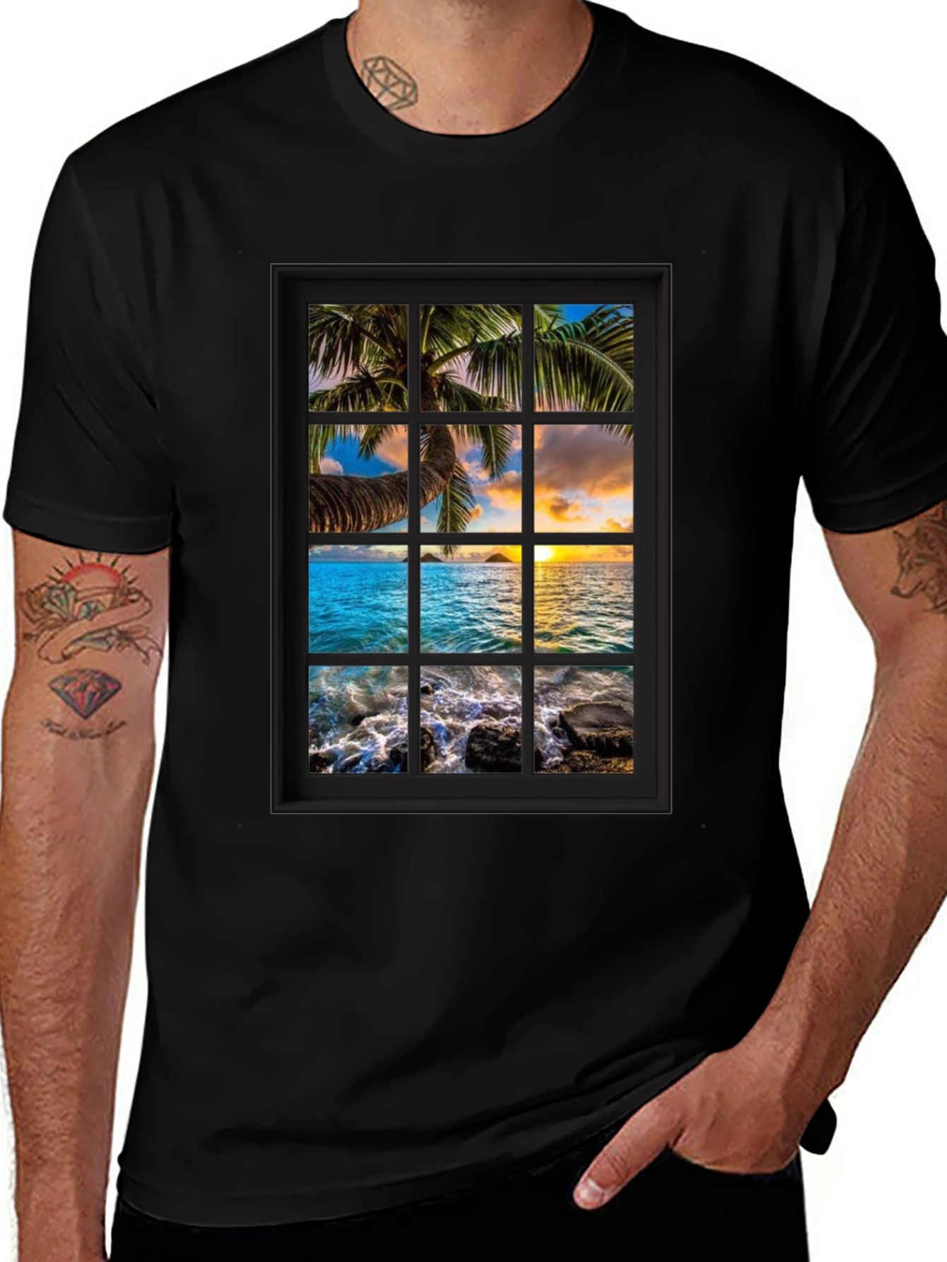 Tropical Island View T-Shirt