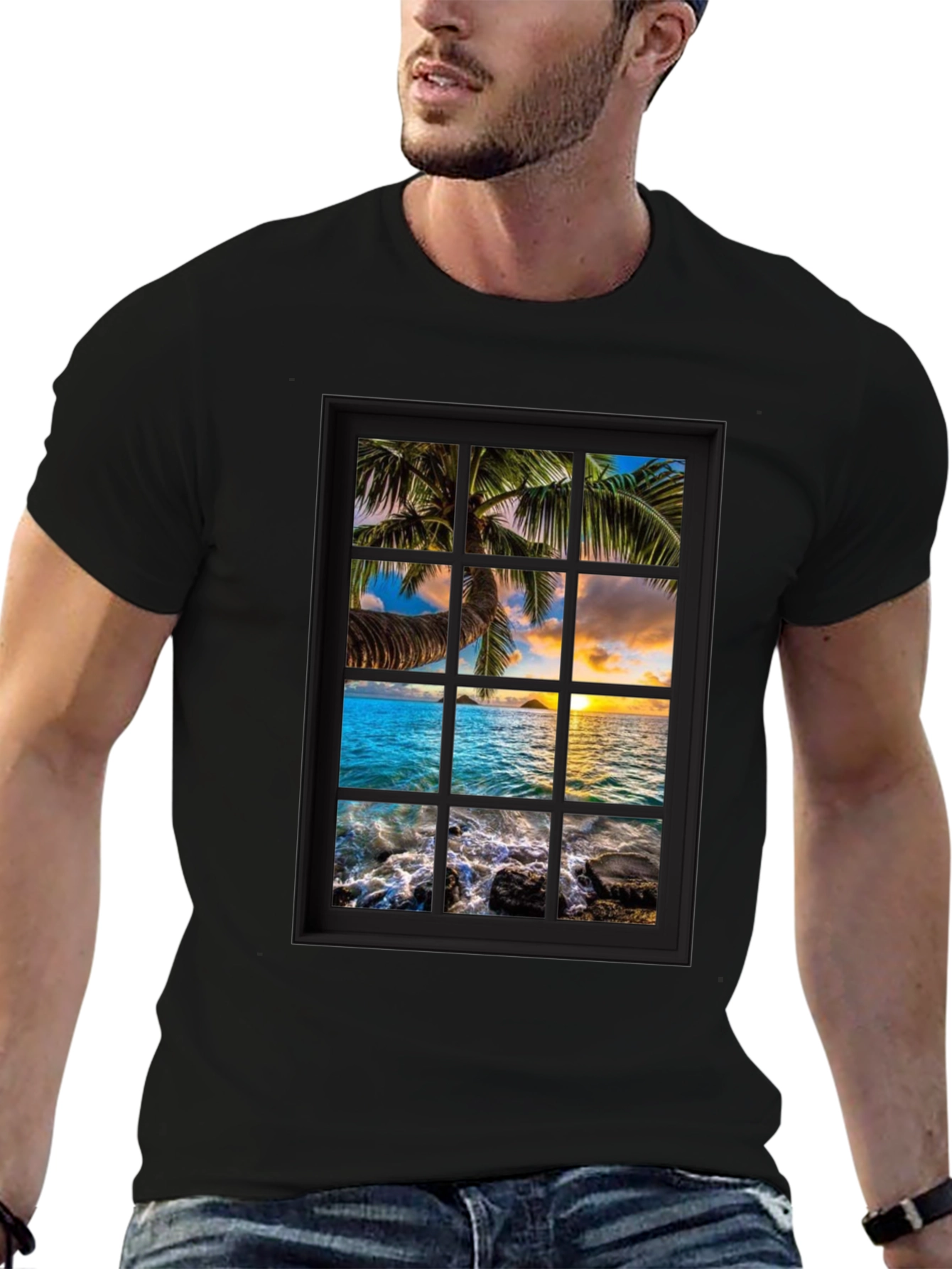Tropical Island View T-Shirt