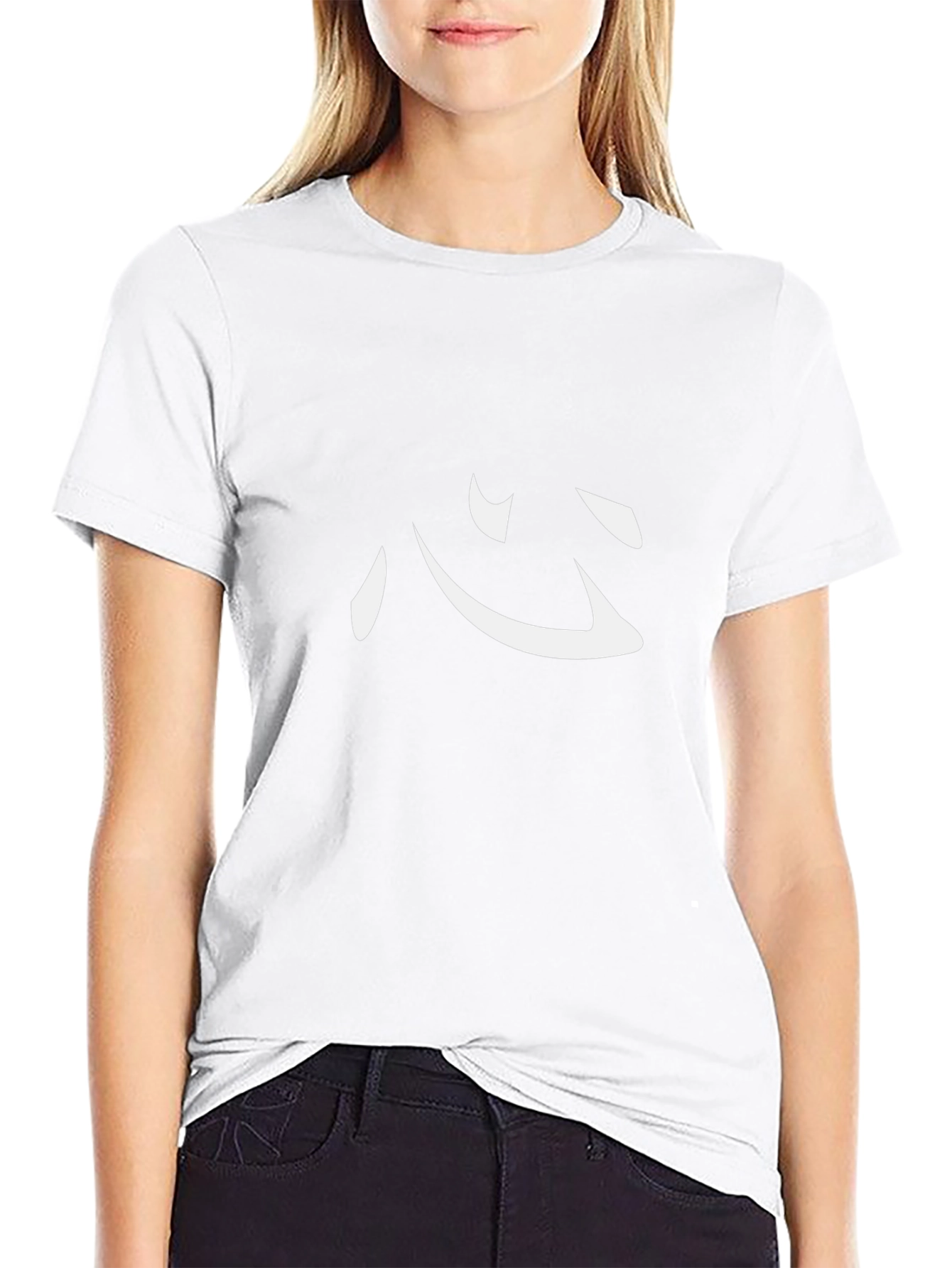 Minimalist Kanji Heart Symbol Black T-Shirt