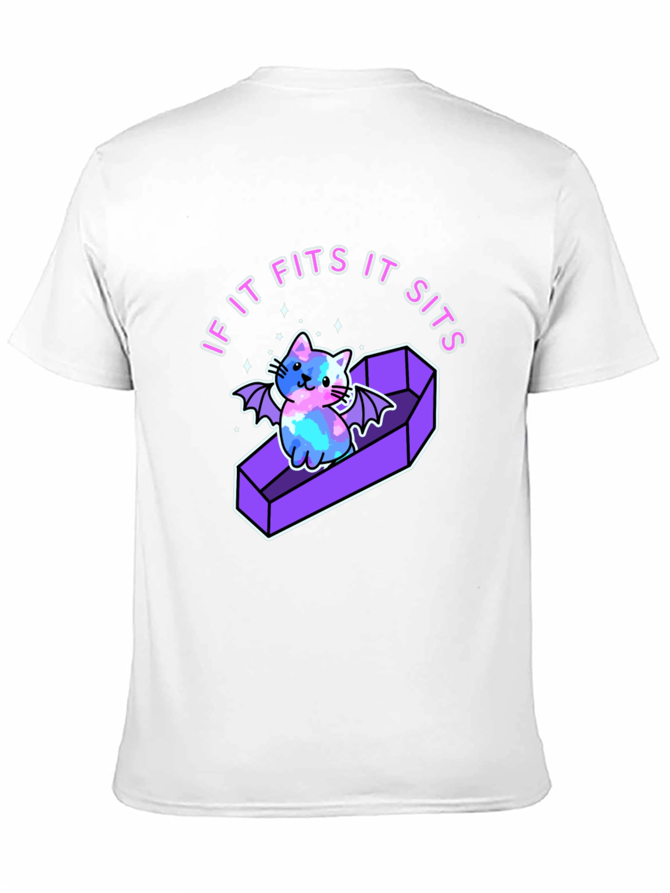 If It Fits It Sits Cat Coffin T-Shirt
