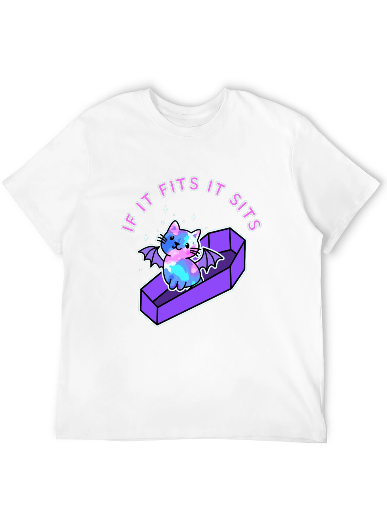 If It Fits It Sits Cat Coffin T-Shirt