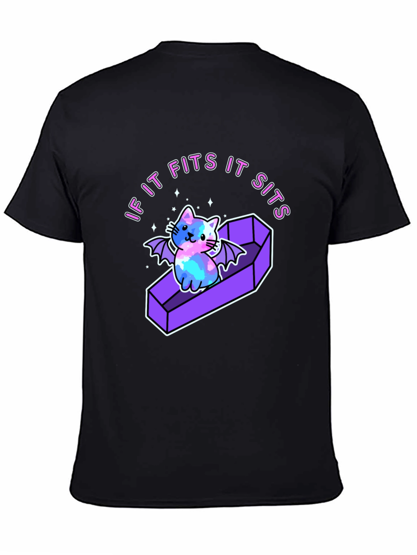 If It Fits It Sits Cat Coffin T-Shirt