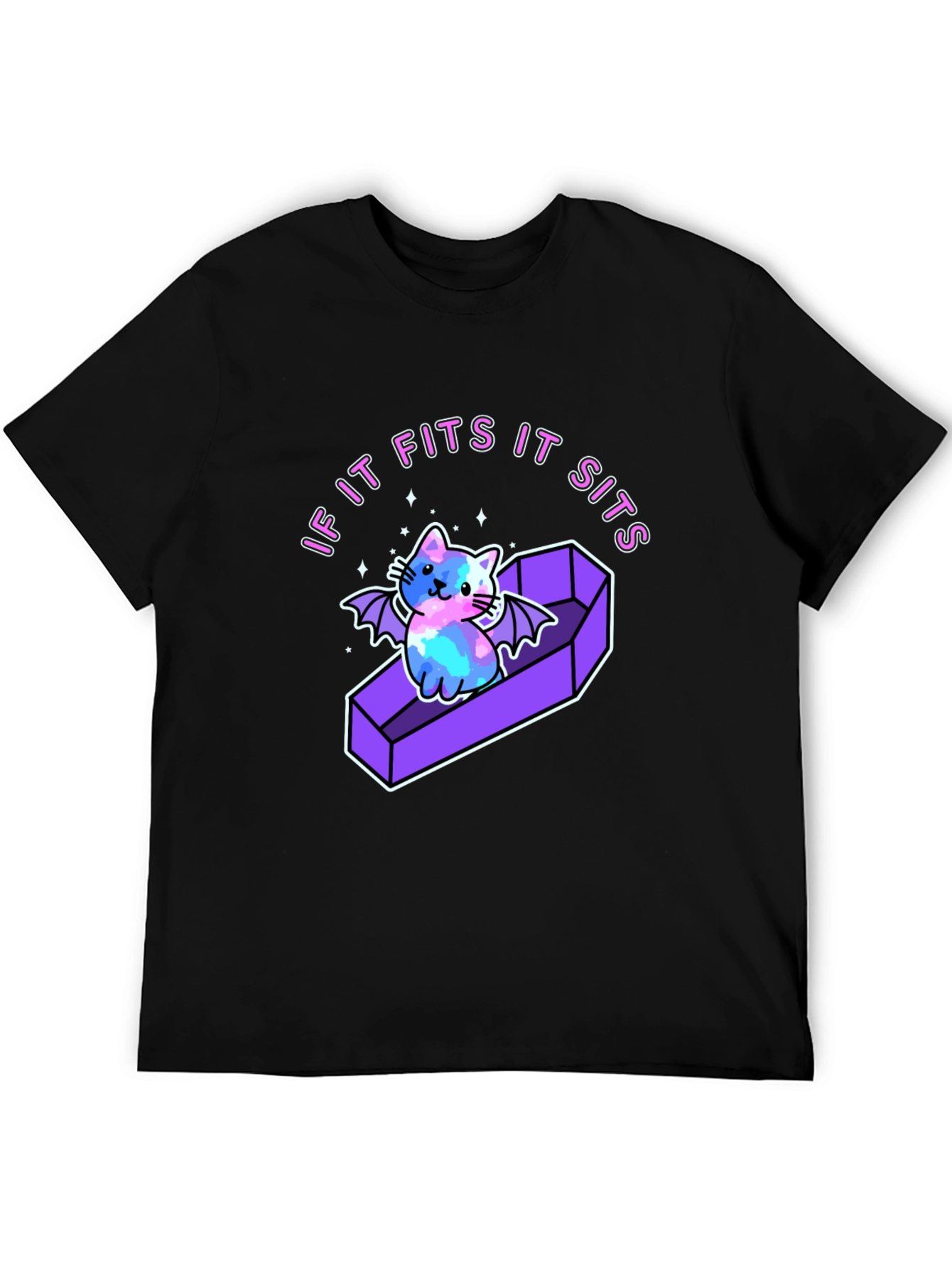 If It Fits It Sits Cat Coffin T-Shirt