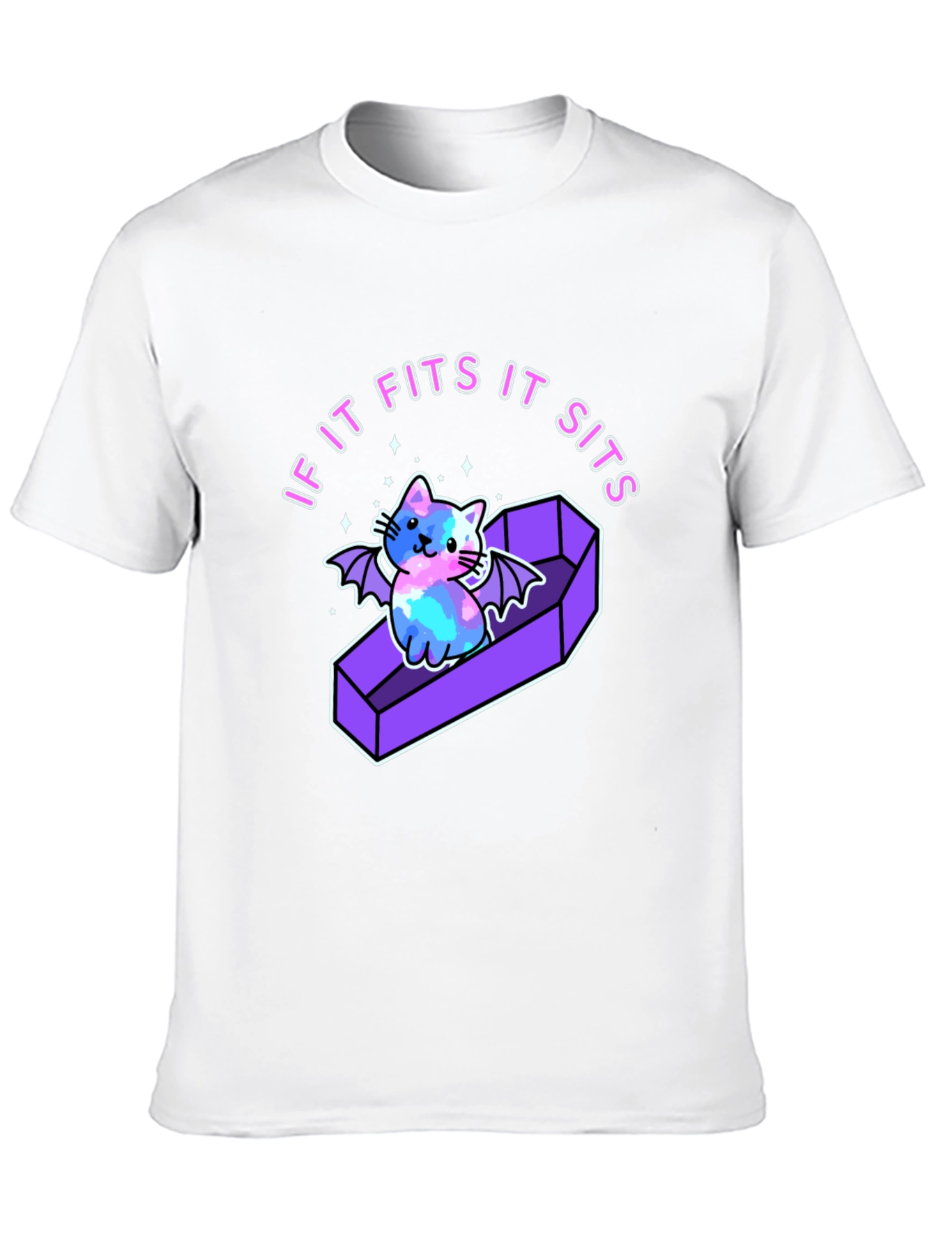 If It Fits It Sits Cat Coffin T-Shirt
