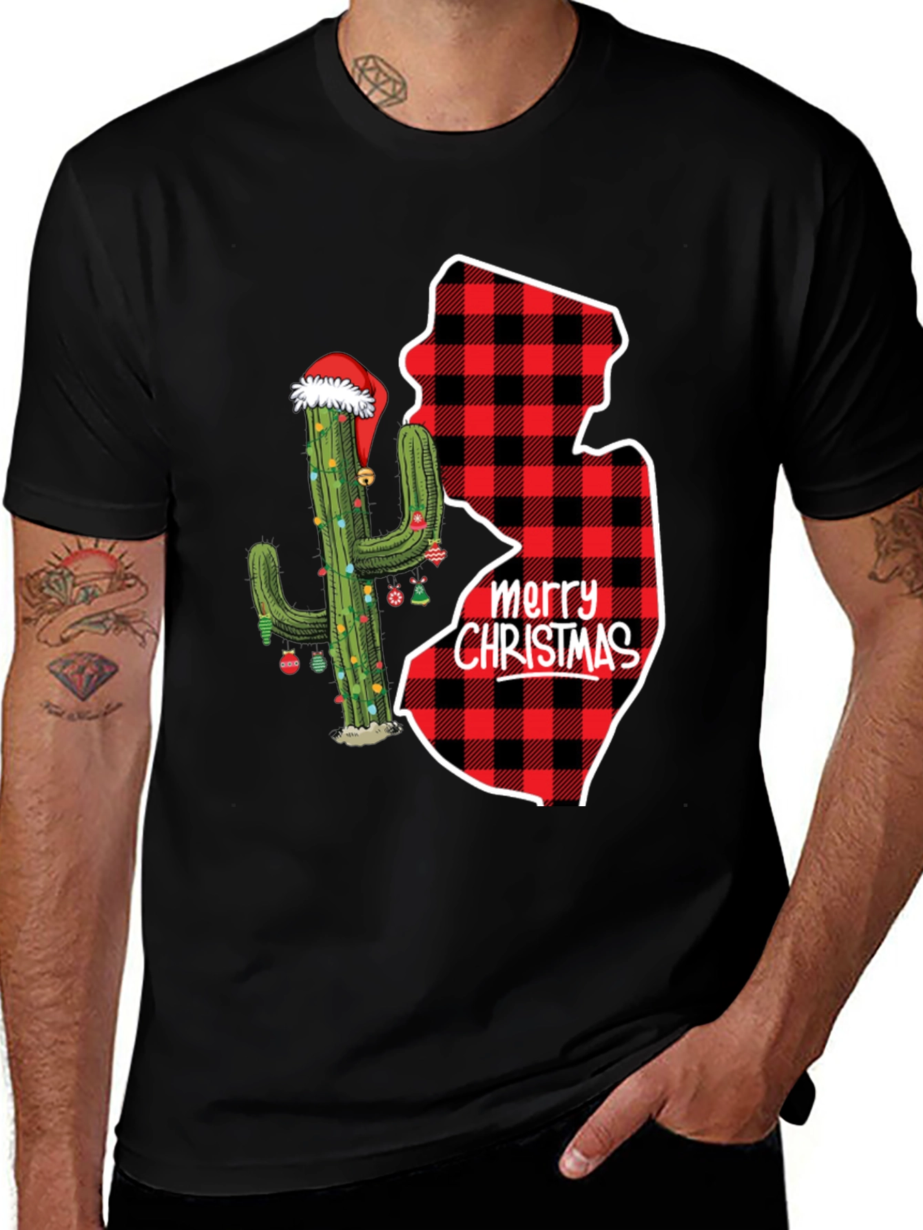 Cactus Christmas New Jersey T-Shirt