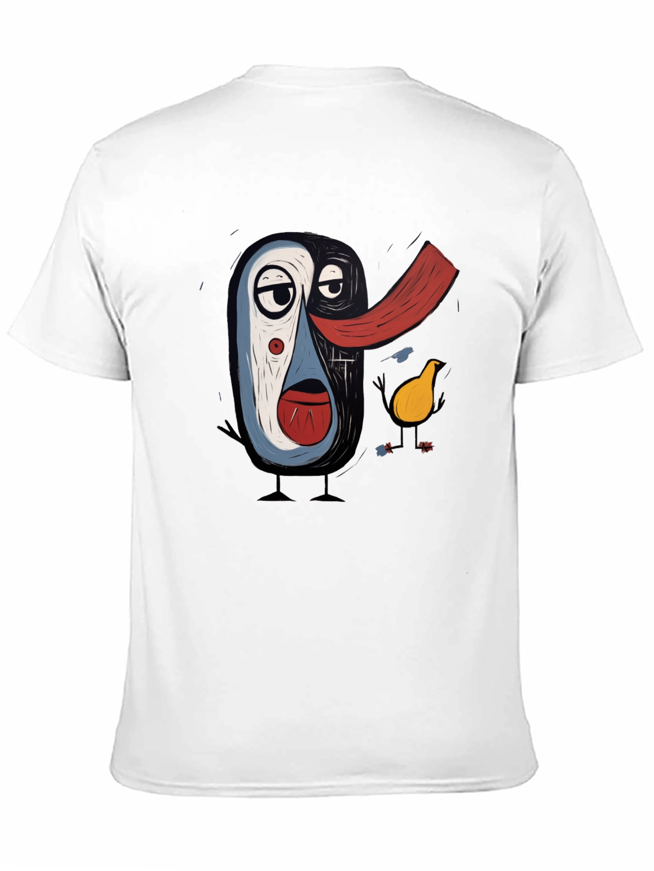 Abstract Art Print Black T-Shirt
