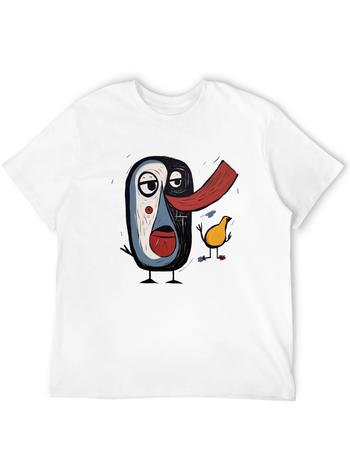 Abstract Art Print Black T-Shirt