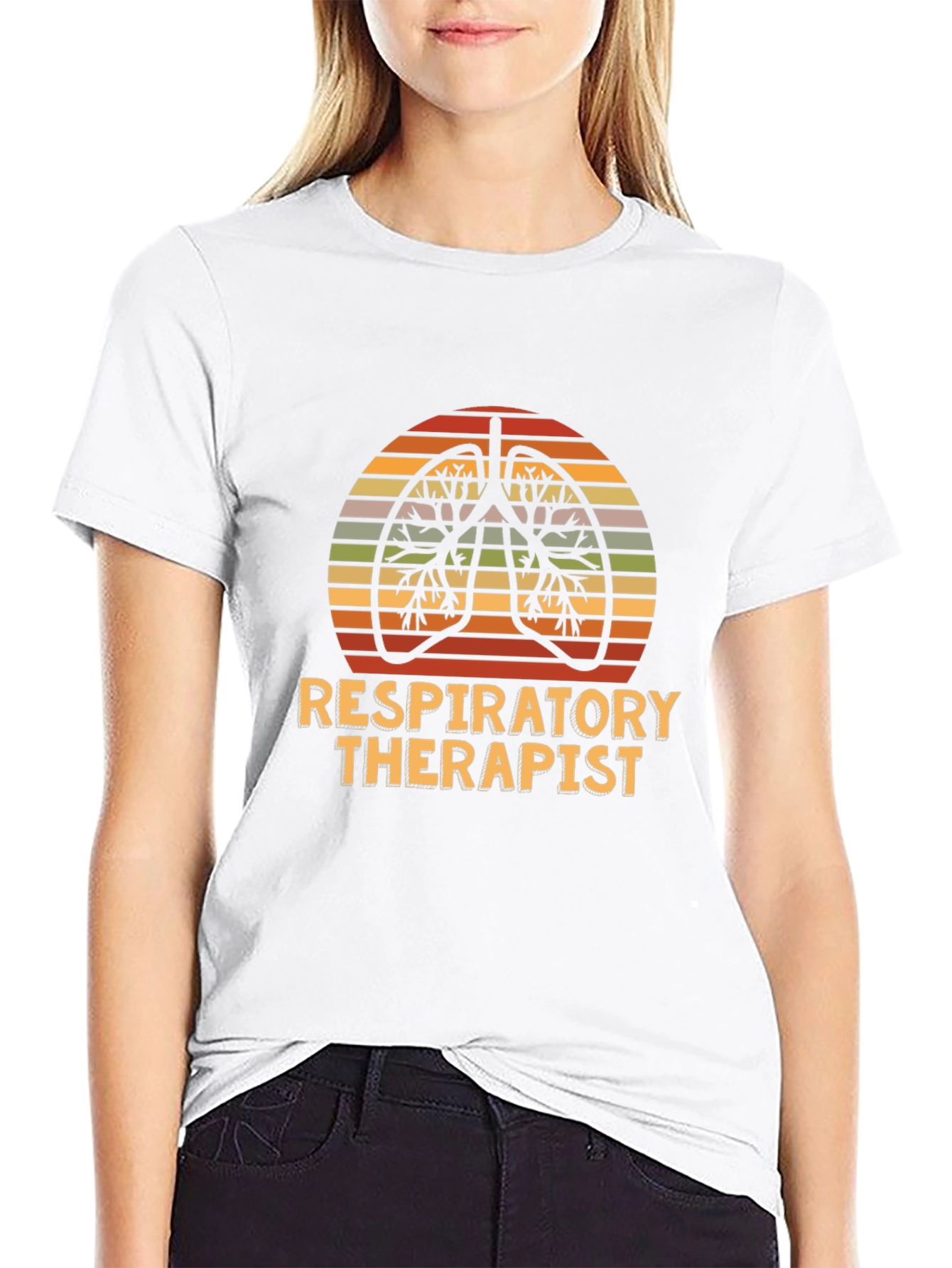 Respiratory Therapist T-Shirt Lungs Medical Tee