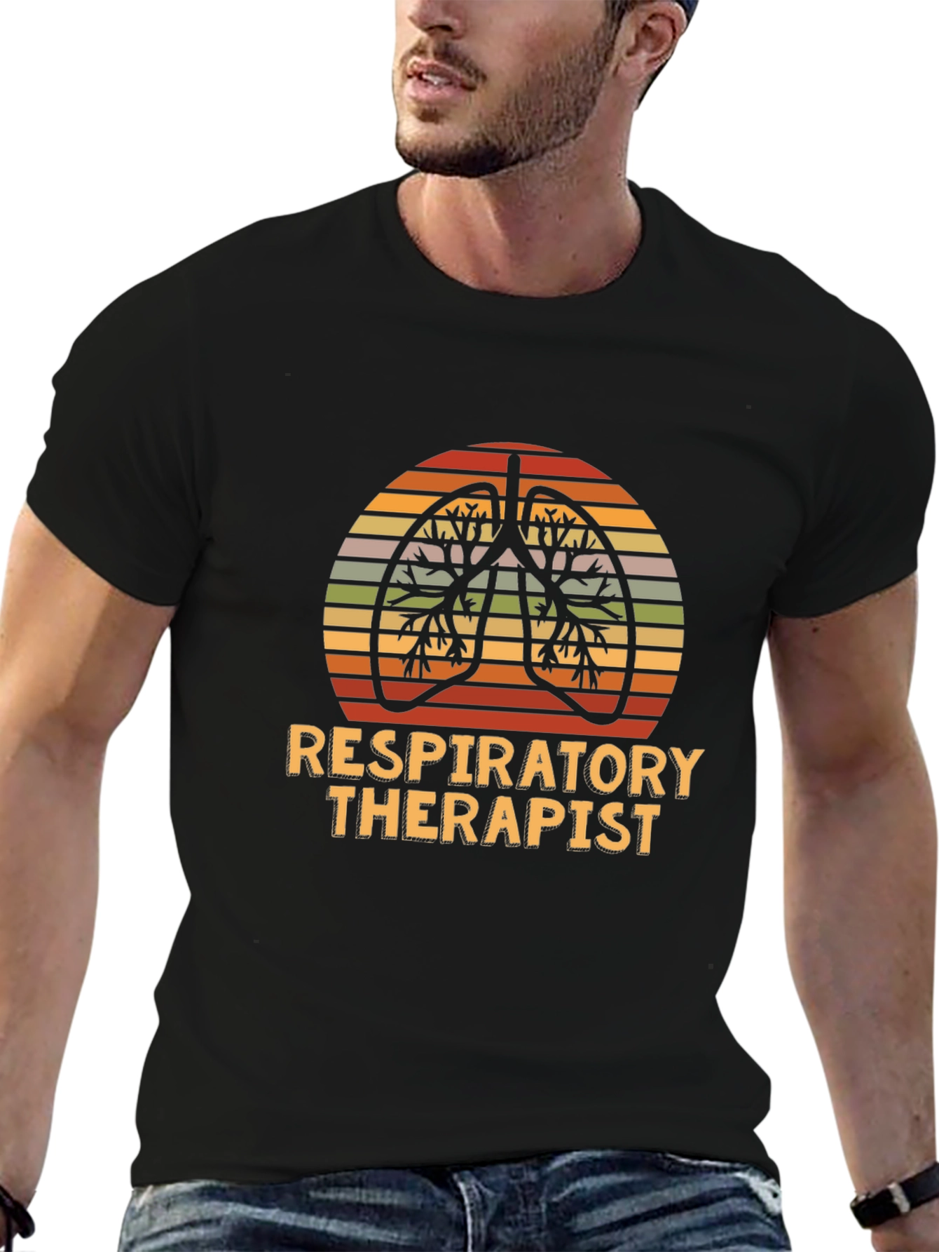 Respiratory Therapist T-Shirt Lungs Medical Tee