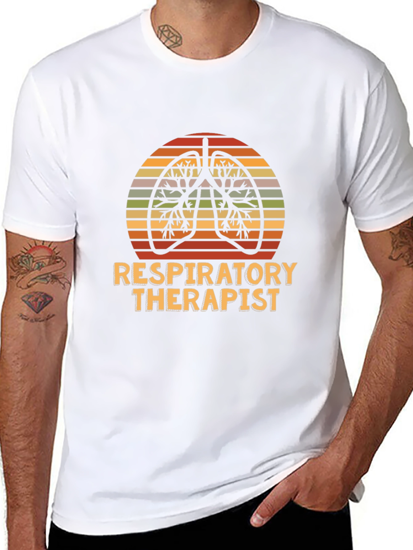Respiratory Therapist T-Shirt Lungs Medical Tee