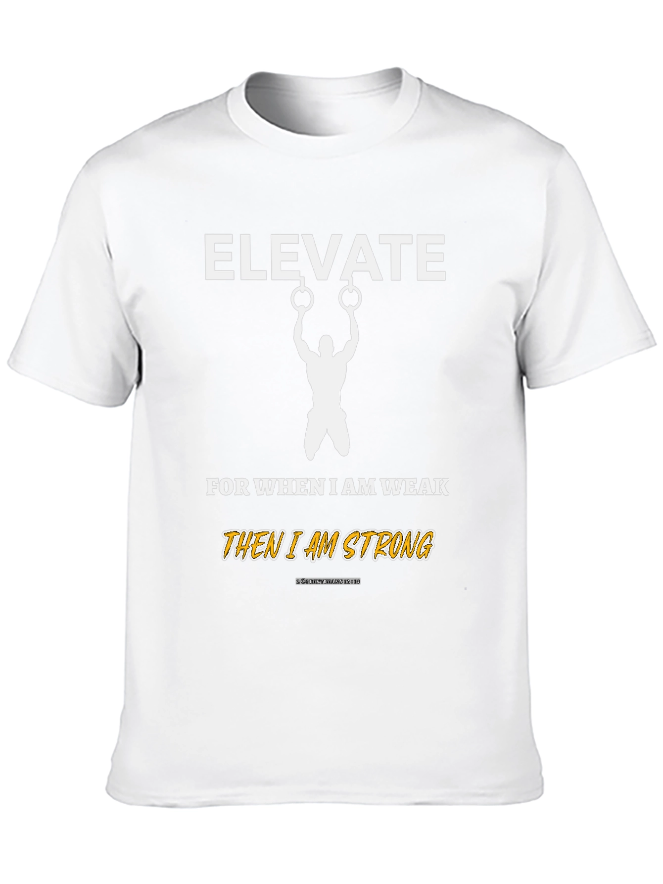 Elevate Strong T-Shirt Gym Fitness Motivation