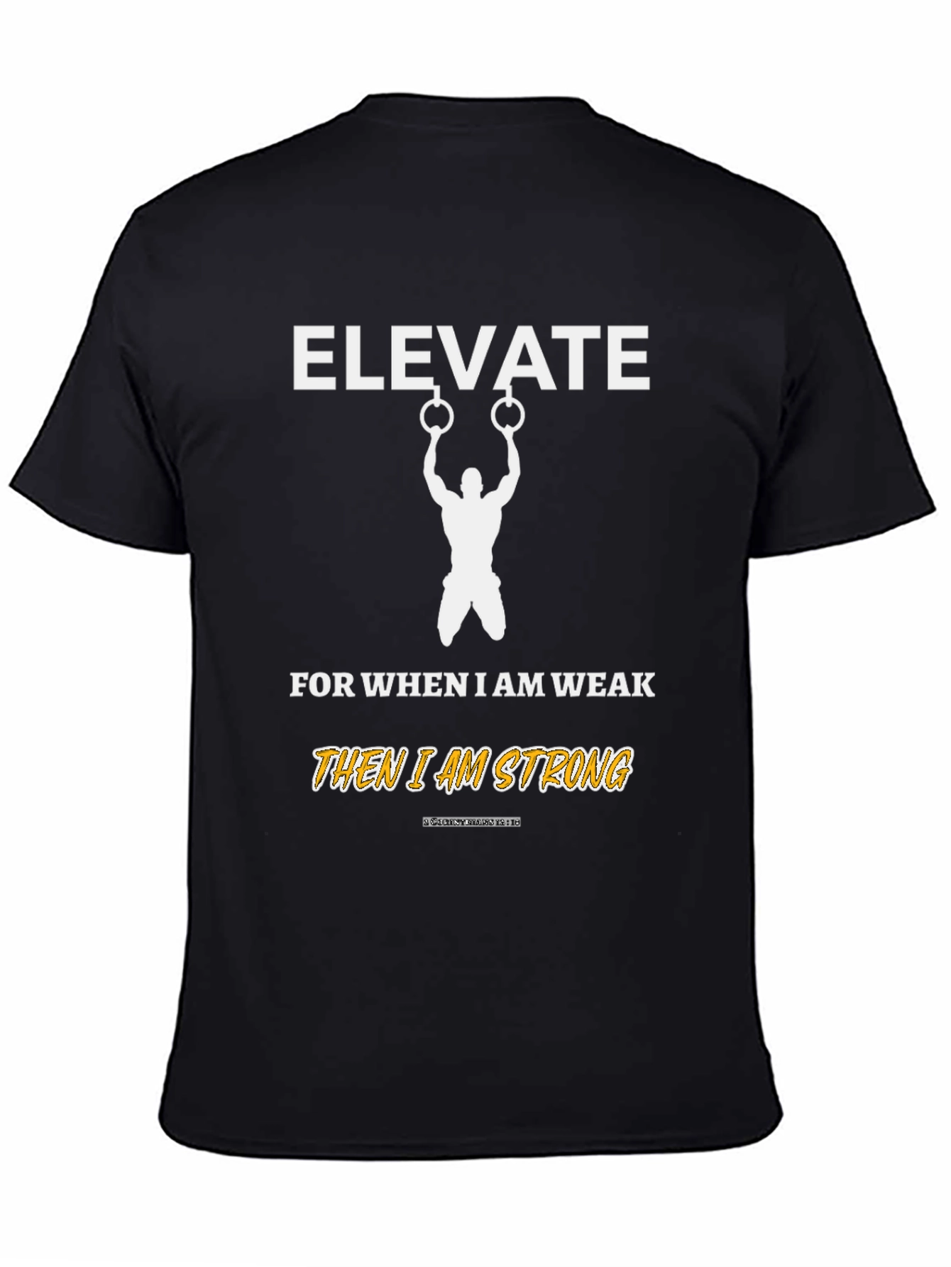 Elevate Strong T-Shirt Gym Fitness Motivation