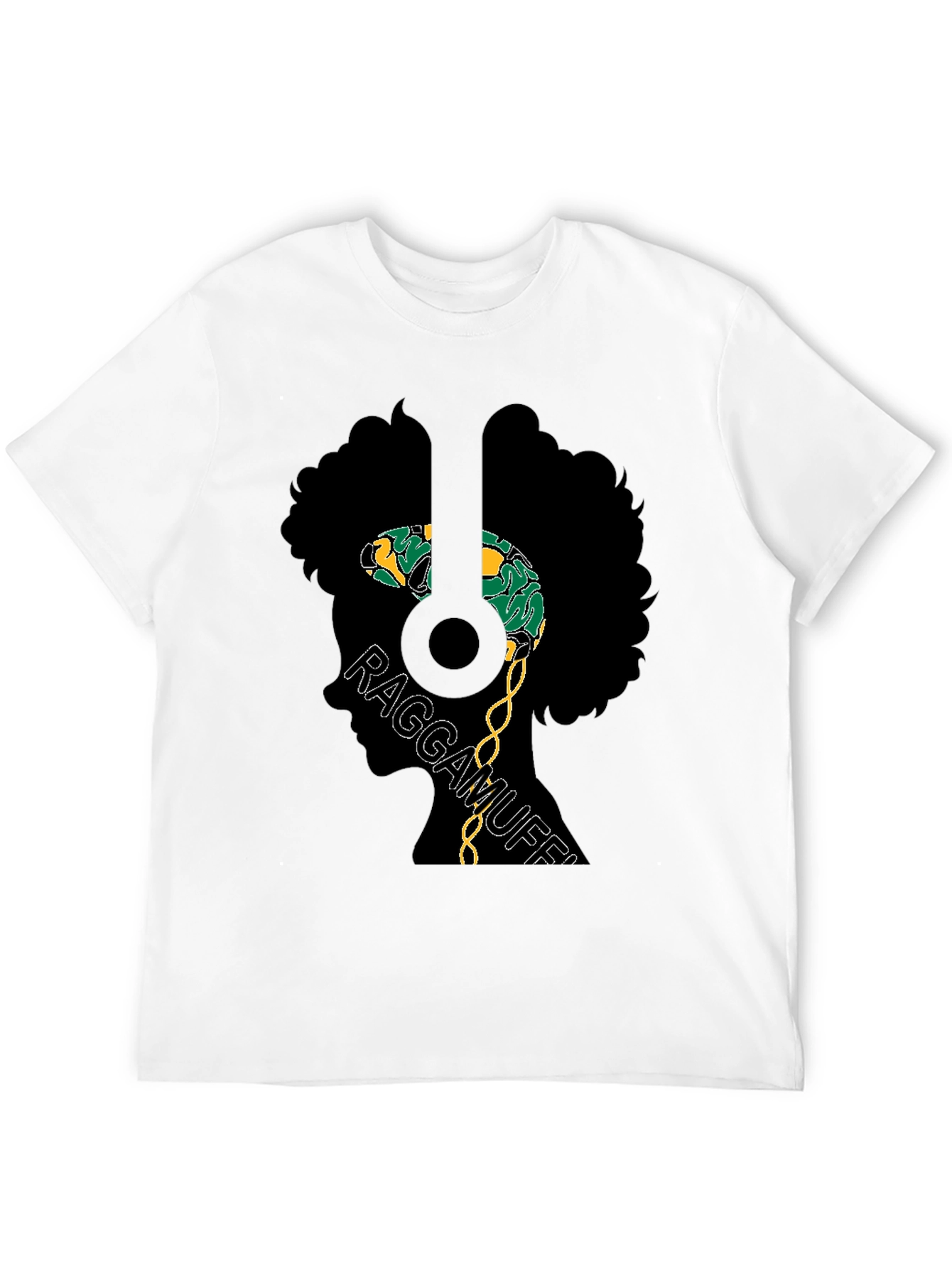 Raggamuffin Style Black Graphic Tee