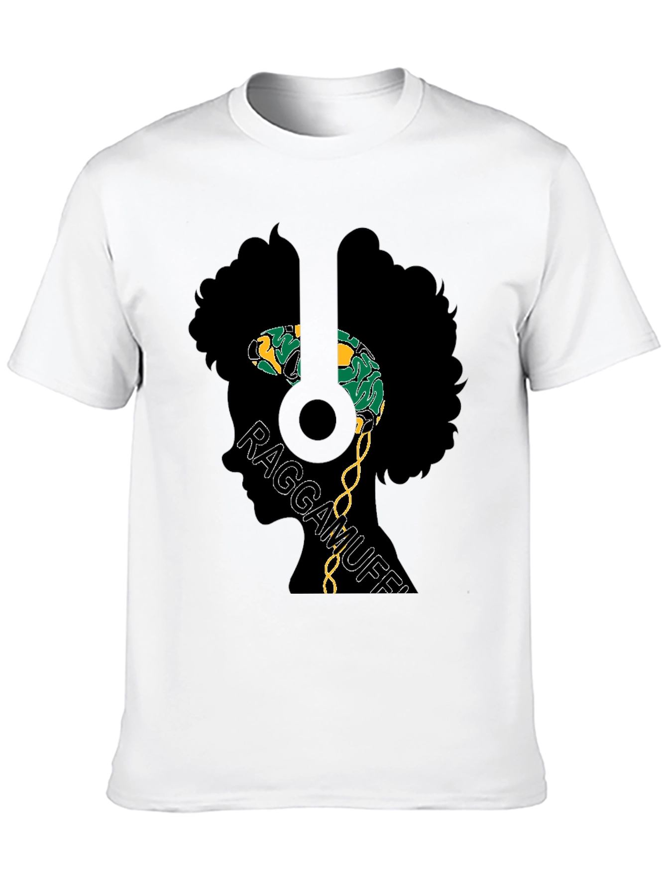 Raggamuffin Style Black Graphic Tee