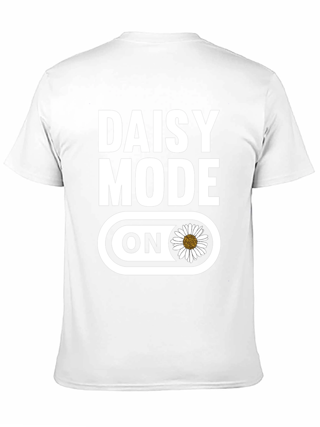 Daisy Mode On Graphic T-Shirt - Black Cotton Blend