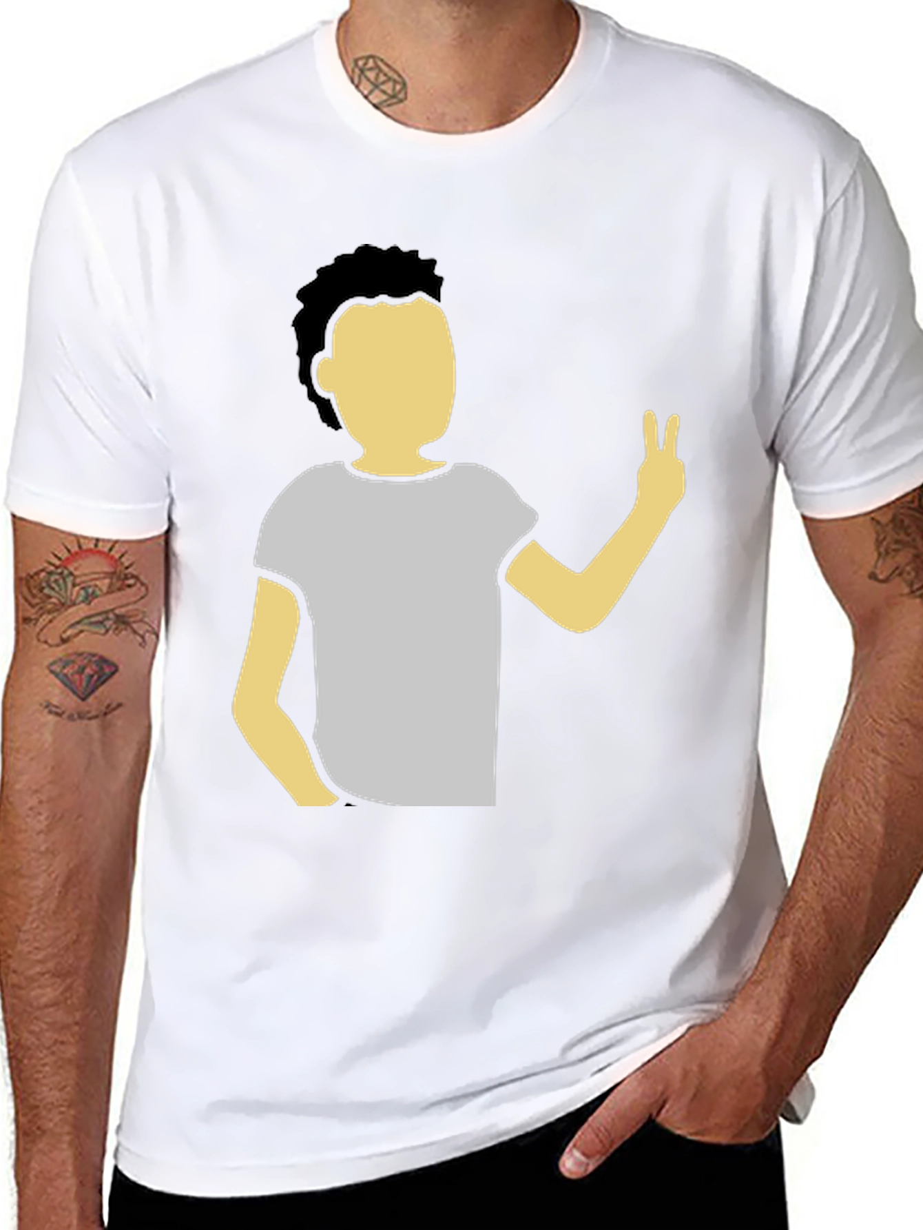 Peace Out T-Shirt - Casual Graphic Tee