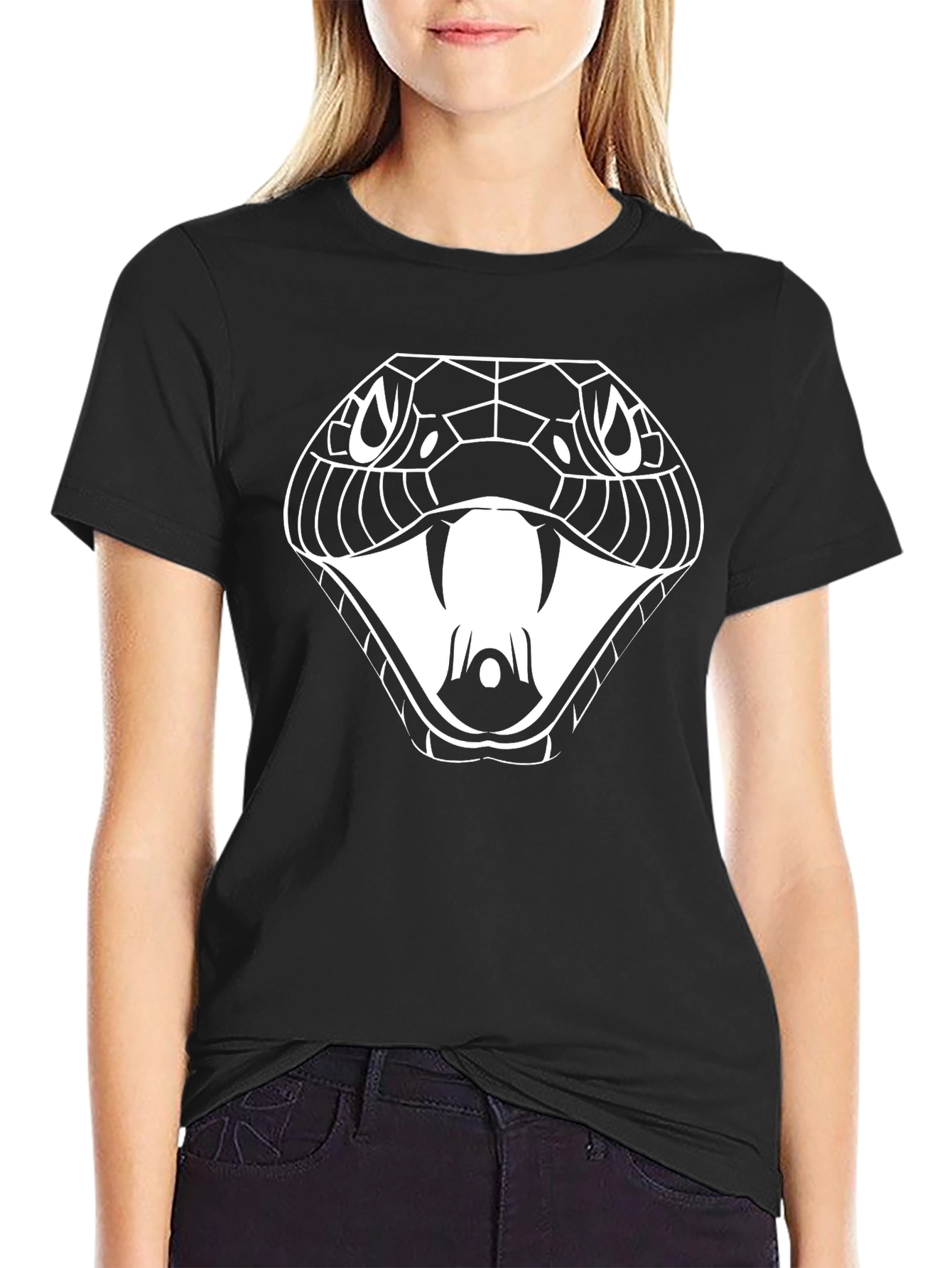 Mens Cobra Graphic Tee - Black
