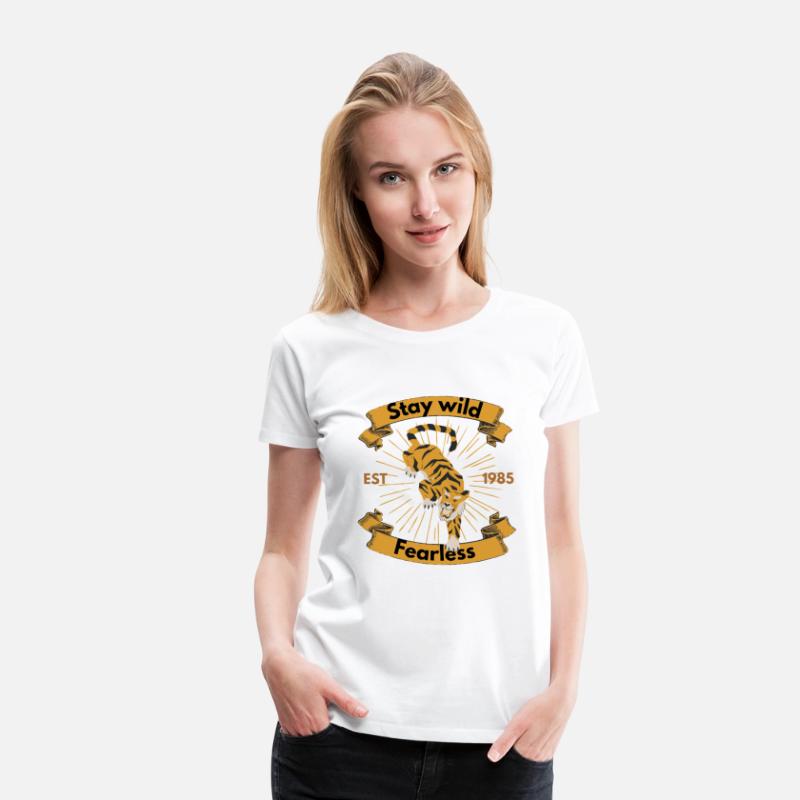 Established 1985 Stay Wild Vintage Tiger