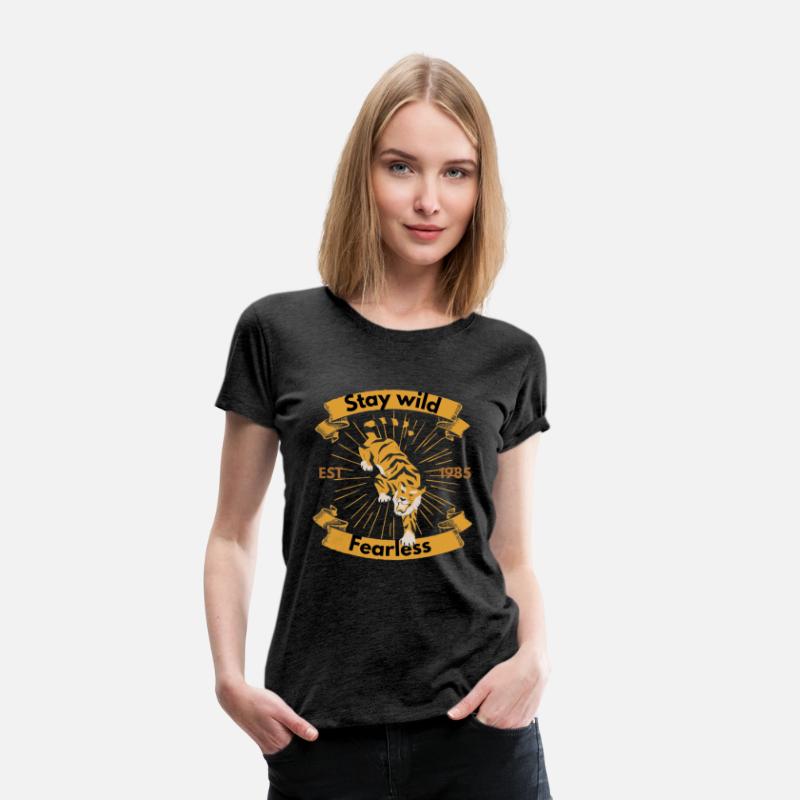 Established 1985 Stay Wild Vintage Tiger