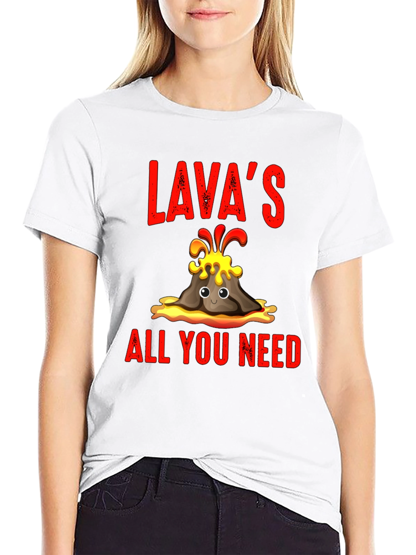Lavas All You Need T-Shirt - Fun Volcano Design