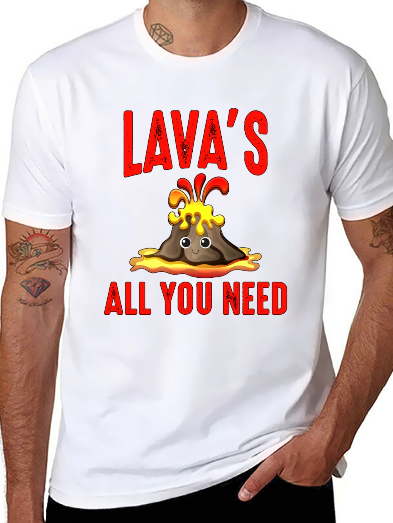 Lavas All You Need T-Shirt - Fun Volcano Design