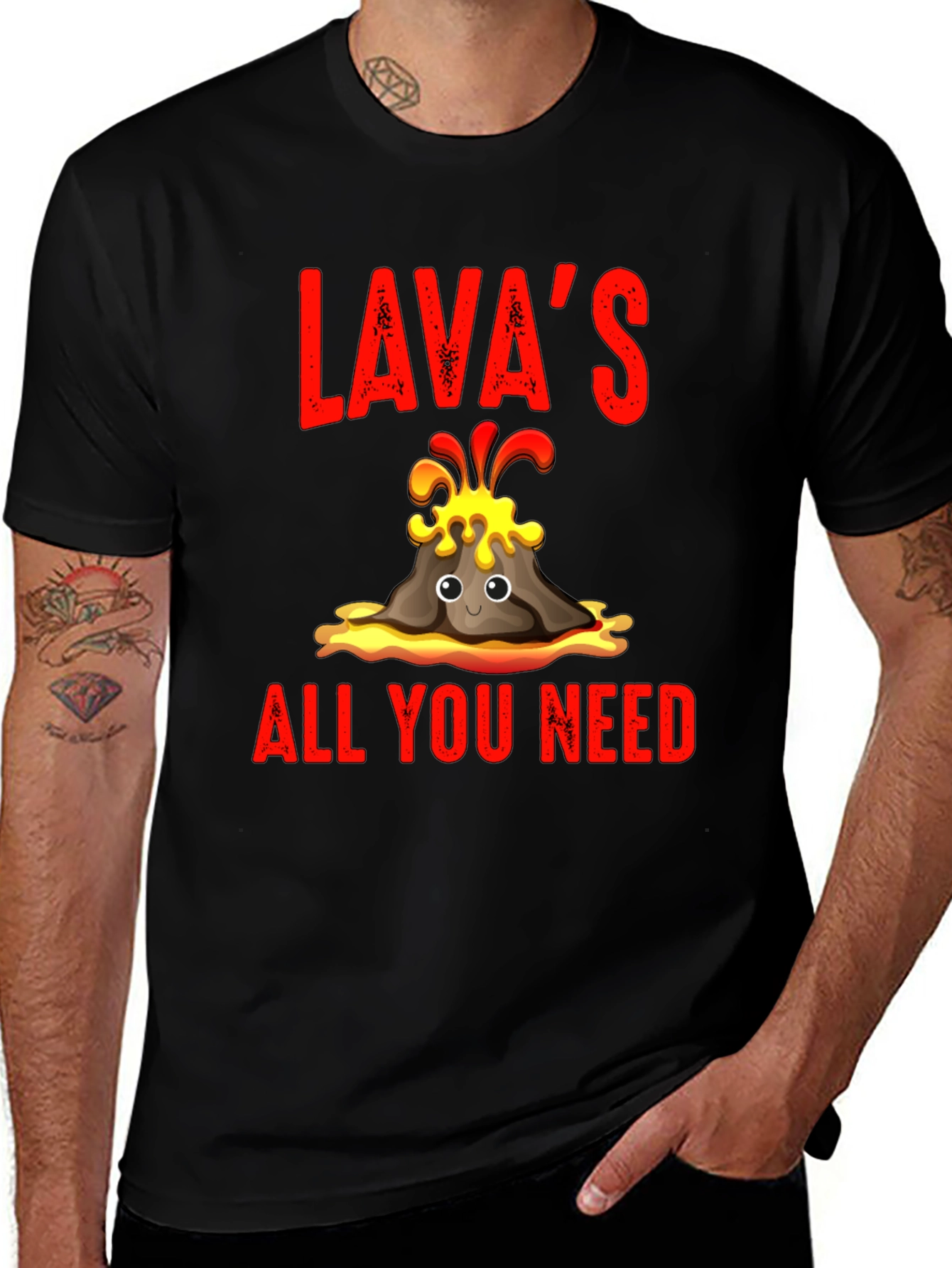 Lavas All You Need T-Shirt - Fun Volcano Design