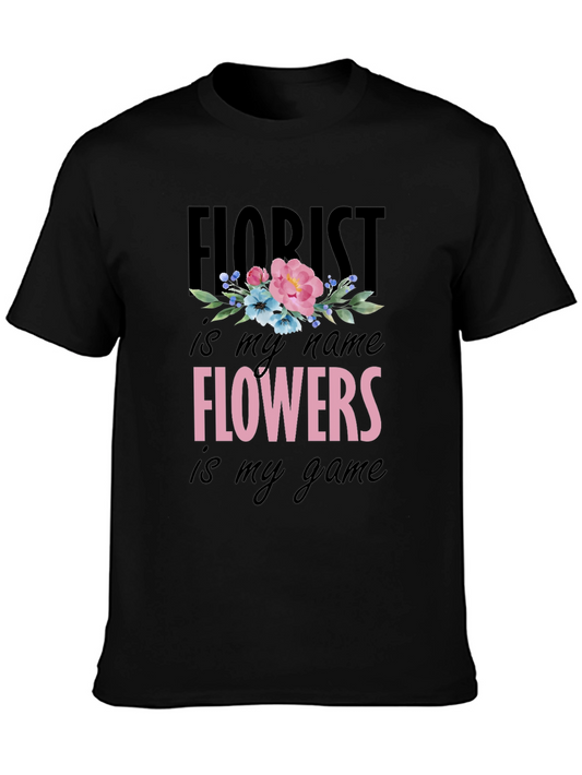 Florist Themed Graphic Tee - Floral Design