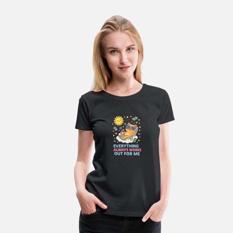 Everything Always Works Out for Me – Kawaii Cat