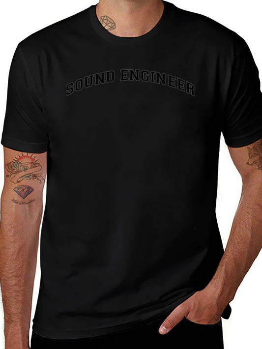 Sound Engineer Black T-Shirt