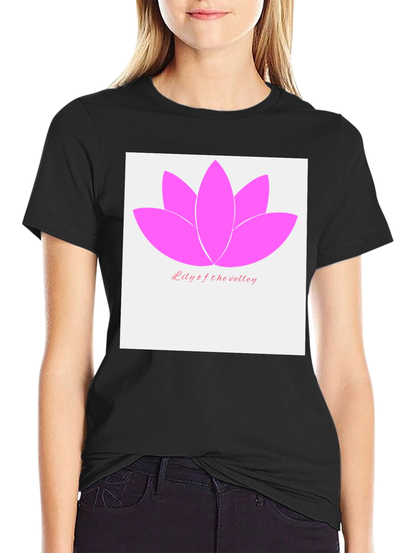 Lotus Flower Lily of the Valley Graphic Tee