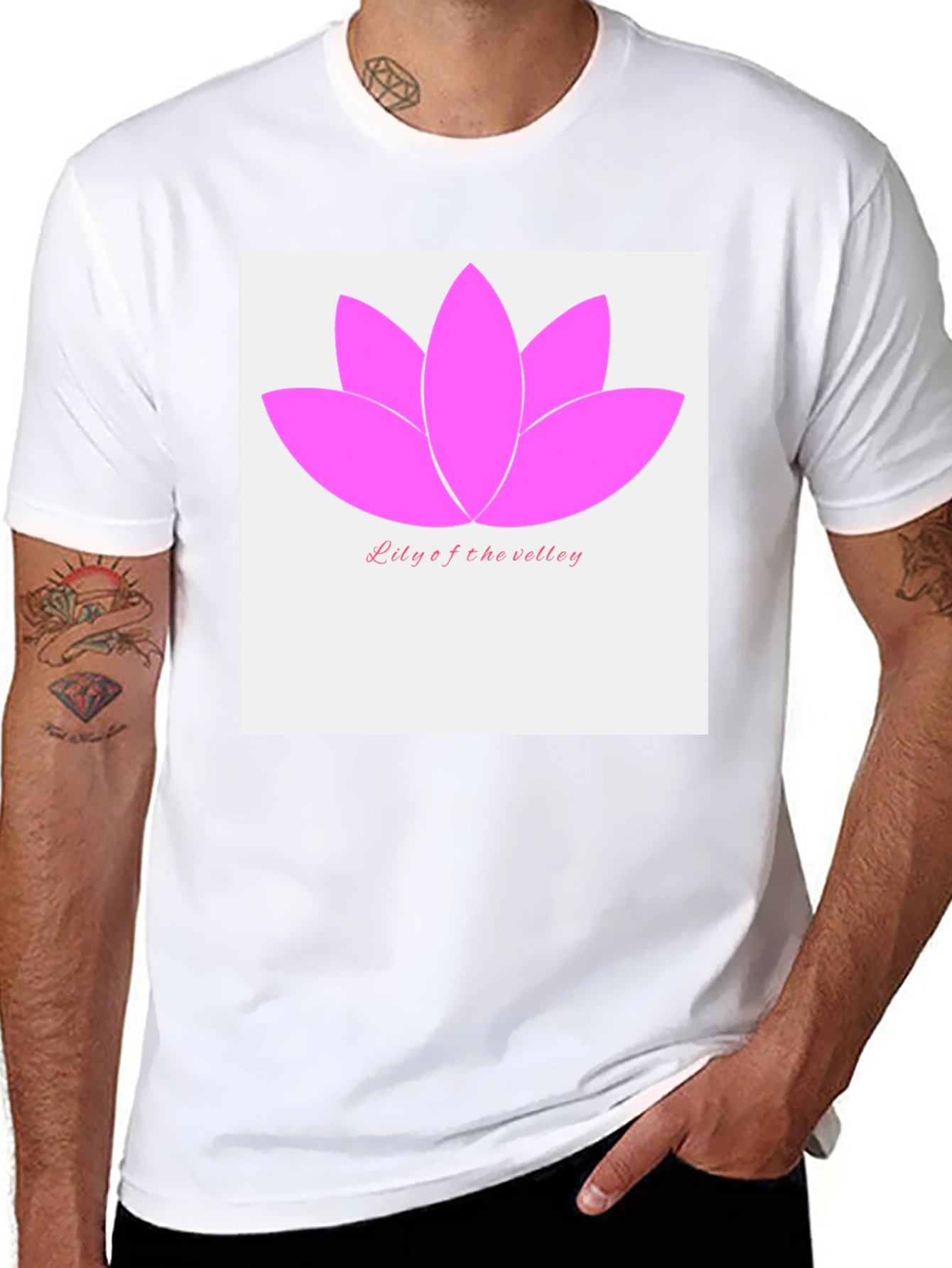 Lotus Flower Lily of the Valley Graphic Tee