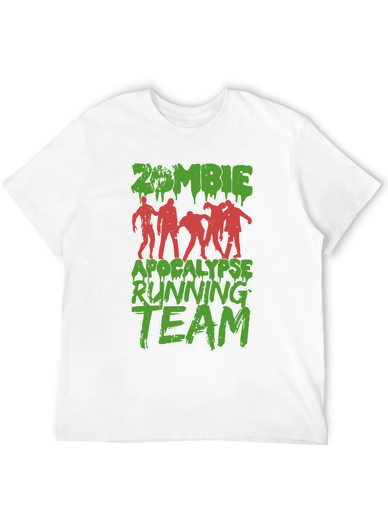 Zombie Apocalypse Running Team Graphic T-Shirt