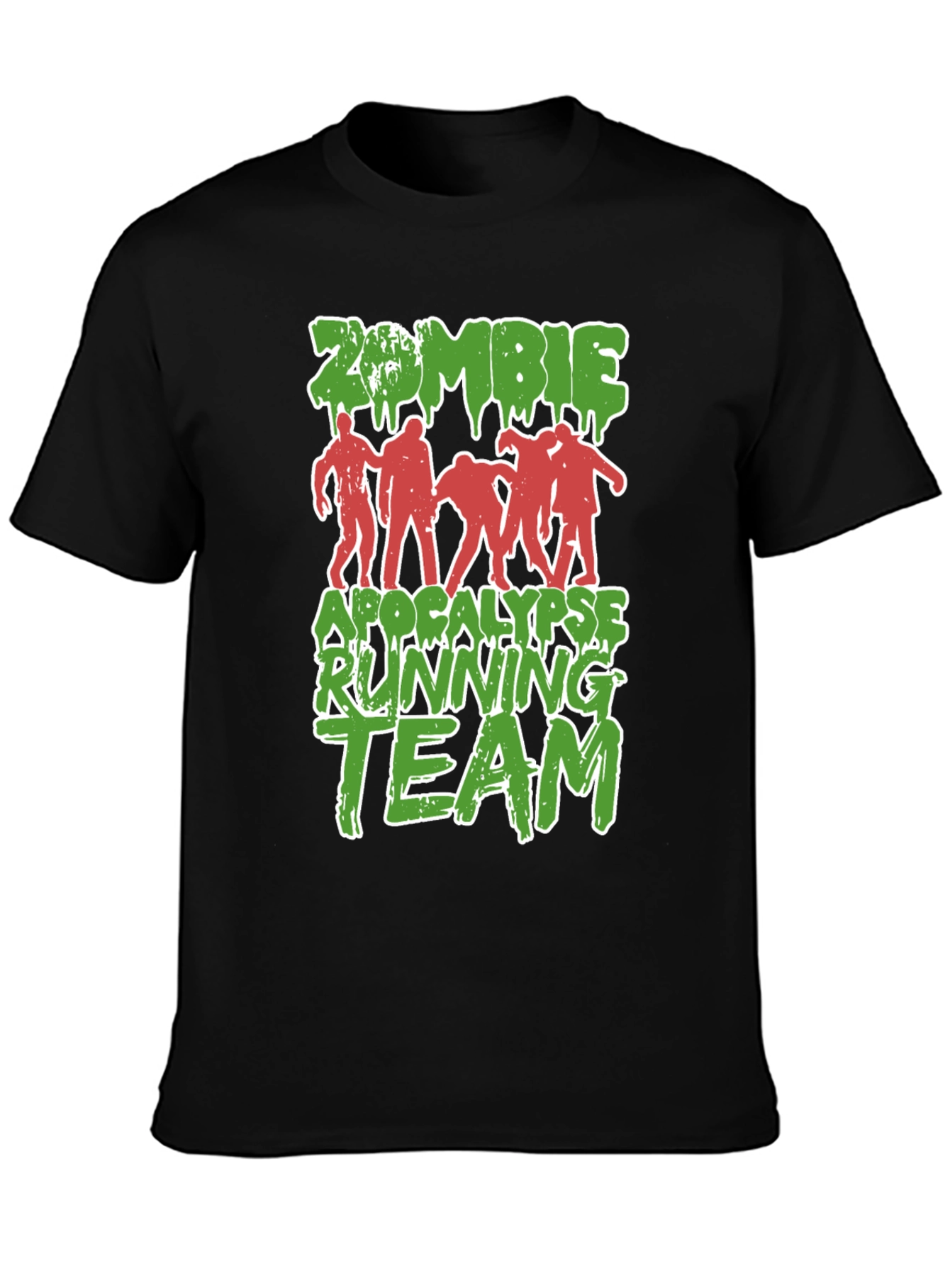 Zombie Apocalypse Running Team Graphic T-Shirt