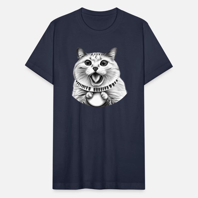 excited cat with catnip ball - original color