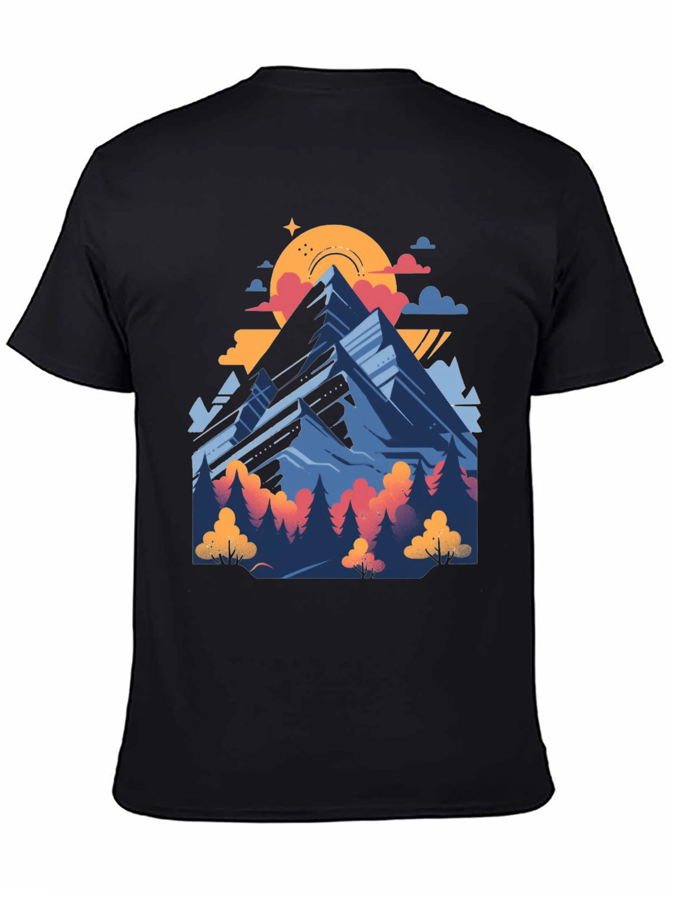 Mountain Graphic Tee - Nature Adventure Shirt