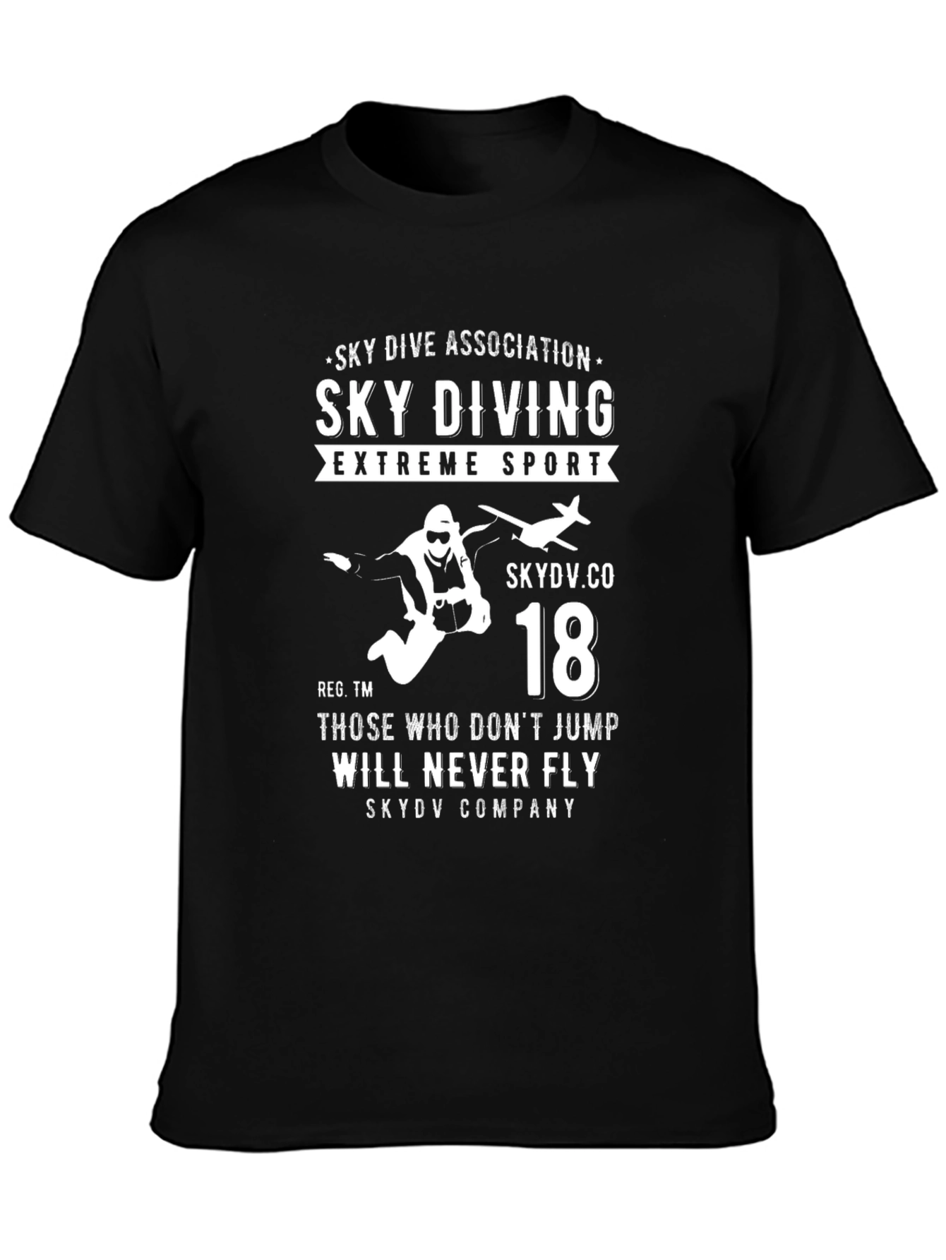 Skydiving Extreme Sport T-Shirt - Fly High