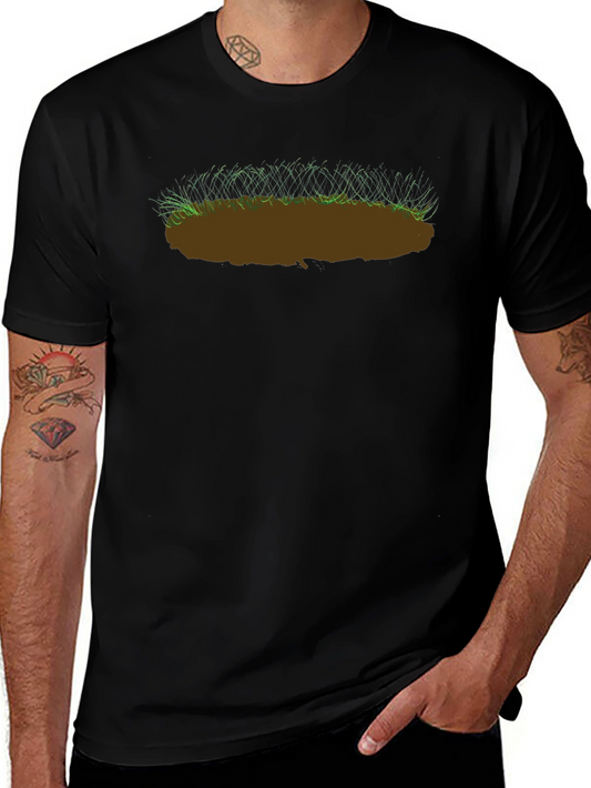 Earth Patch Graphic Tee - Nature Inspired T-Shirt